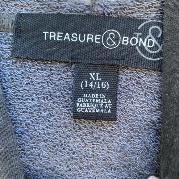 Treasure & Bond Women’s NWT Tie Dye French Terry Boyfriend Hoodie sz XL - Picture 3 of 9